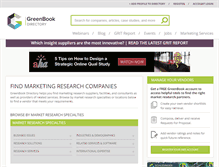 Tablet Screenshot of greenbook.org